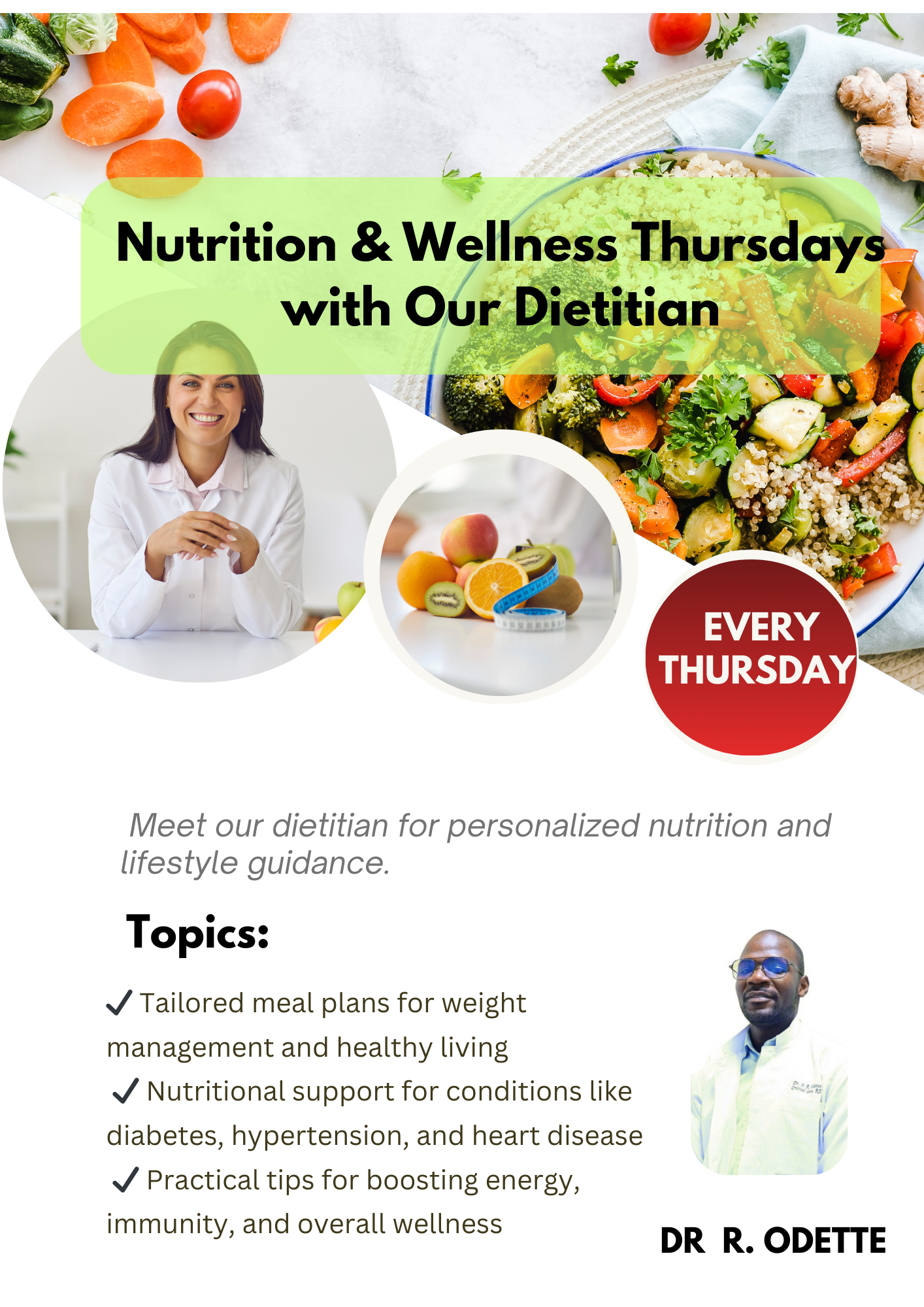 Website Nutrition & Wellness Thursdays with Our Dietitian